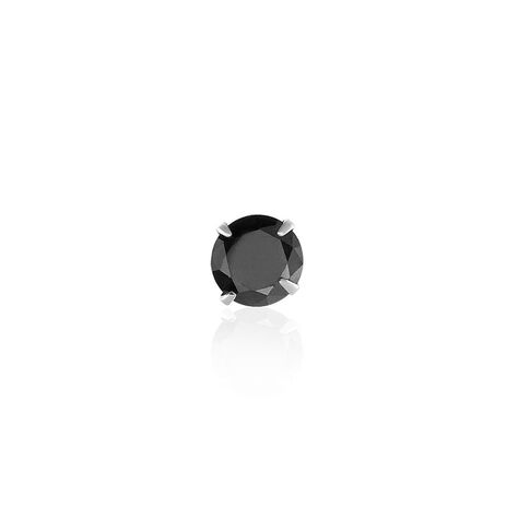 Boucle D'oreille Puce Unitaire Niels Argent Blanc Oxyde De Zirconium - Puces Homme | Marc Orian