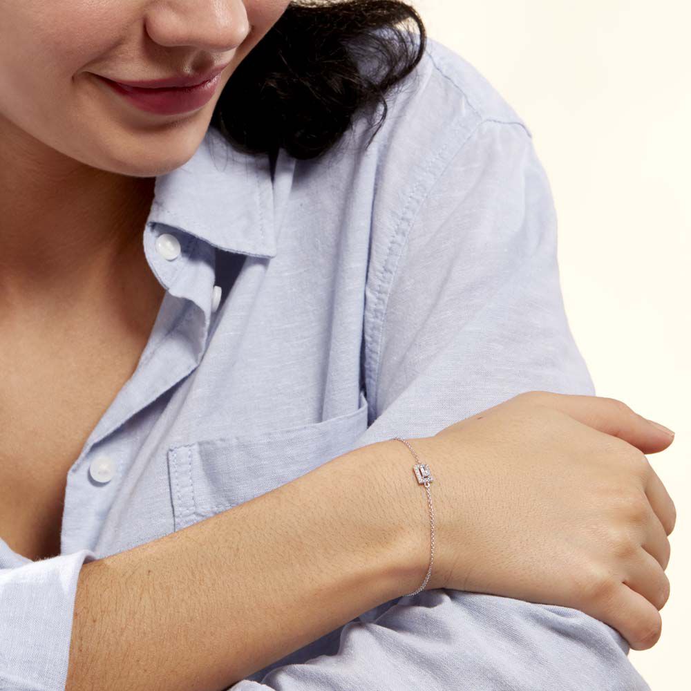 Bracelet Rio Argent Blanc Oxyde De Zirconium - Bracelets fantaisie Femme | Marc Orian
