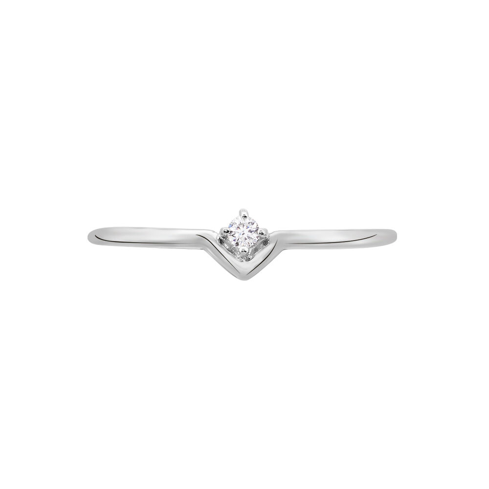 Bague De Phalange Elane Argent Blanc Oxyde De Zirconium - Bagues phalange Femme | Marc Orian