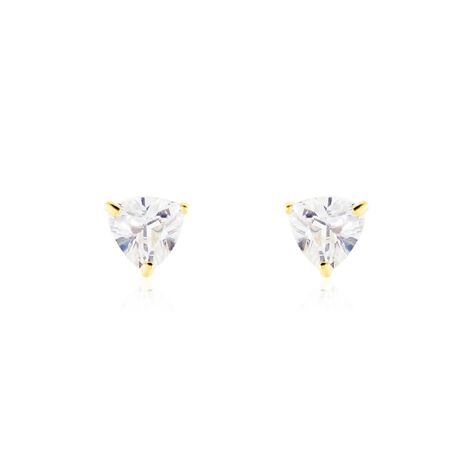 Boucles D'oreilles Puces Poinsettia Or Jaune Oxyde - Puces Femme | Marc Orian