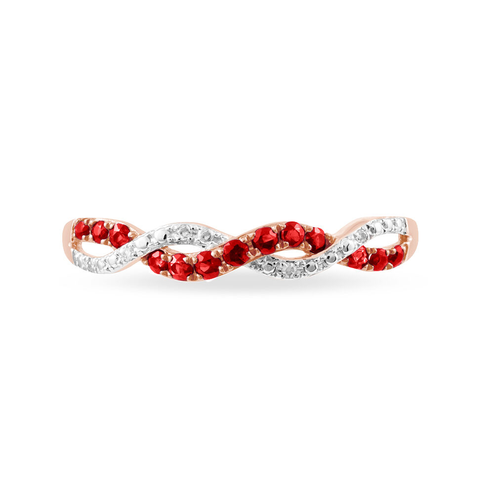 Bague Sofia Or Rose Rubis Et Diamant - Bagues vintage Femme | Marc Orian