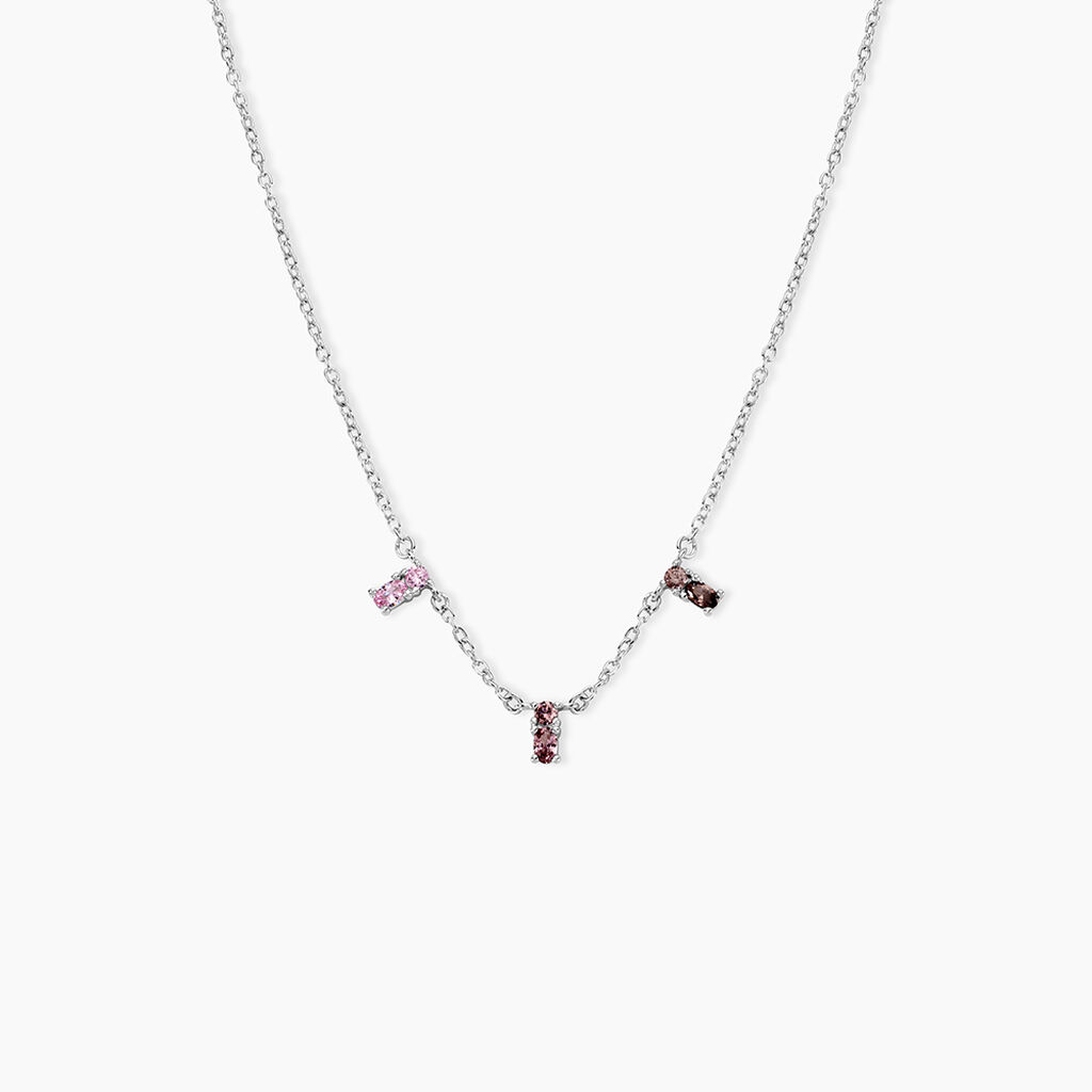 Collier Dion Argent Blanc Oxyde De Zirconium - Colliers avec pierres Femme | Marc Orian