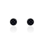 Boucles D'oreilles Puces Phebus Him Classique Acier Blanc - Puces Homme | Marc Orian
