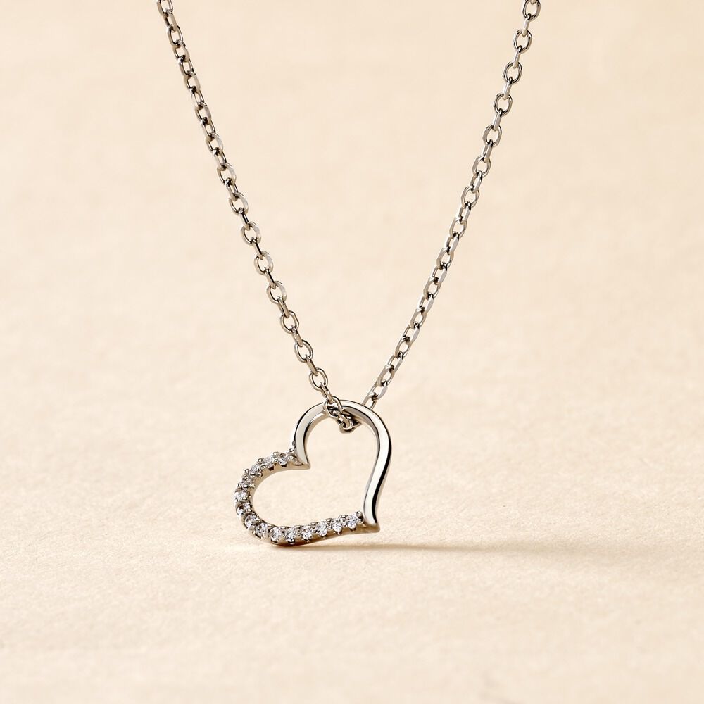Collier Salona Argent Blanc Oxyde De Zirconium - Colliers avec pierres Femme | Marc Orian