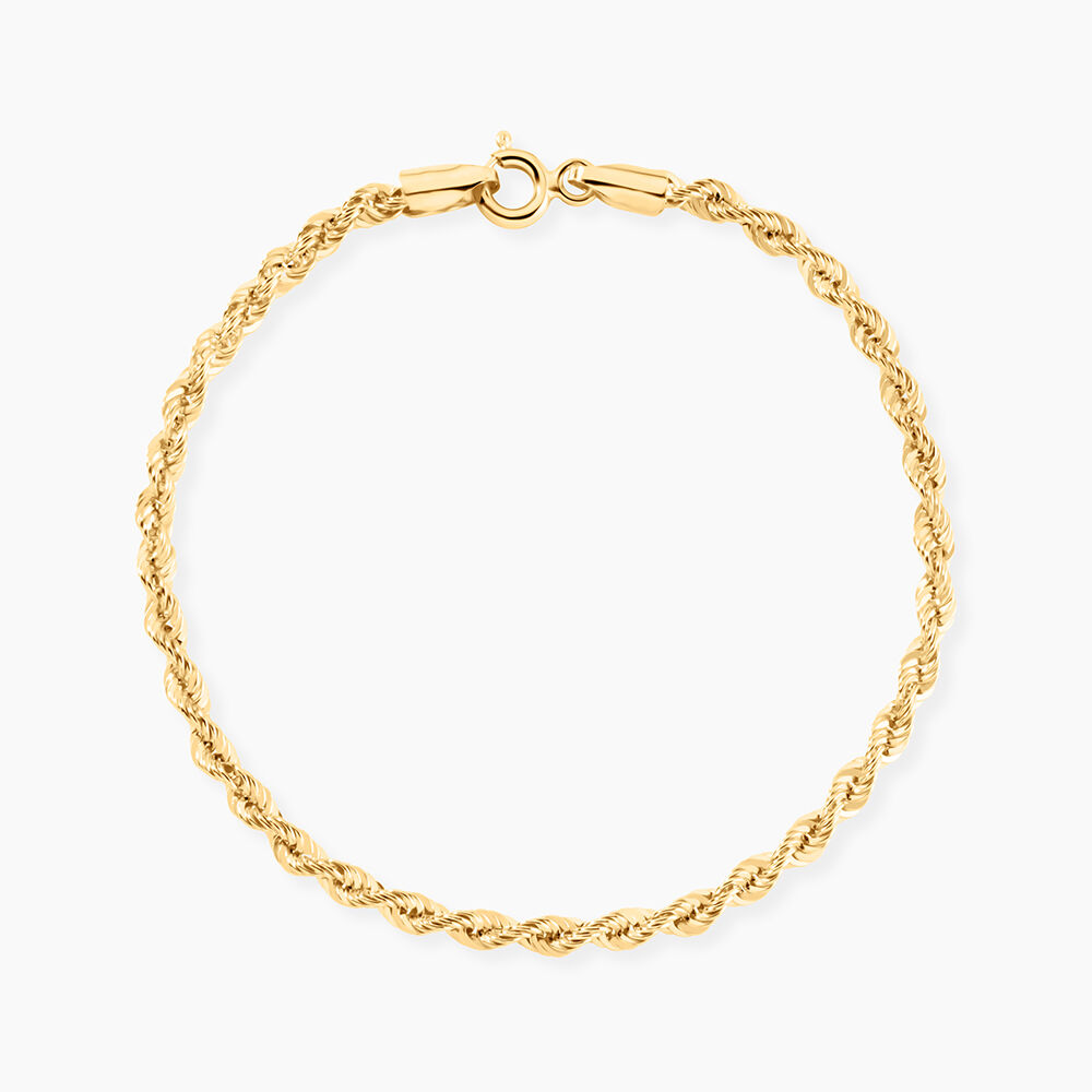Bracelet Jerry Maille Corde Or Jaune - Bracelets mailles Femme | Marc Orian