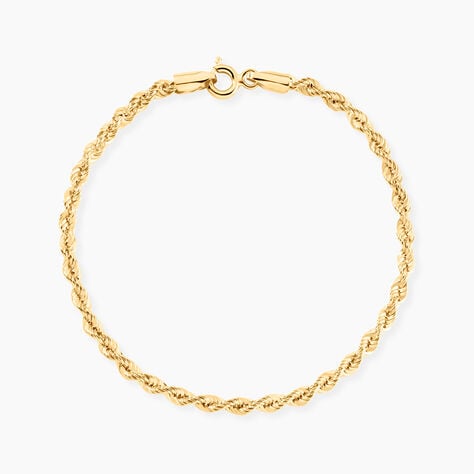 Bracelet Jerry Maille Corde Or Jaune - Bracelets mailles Femme | Marc Orian