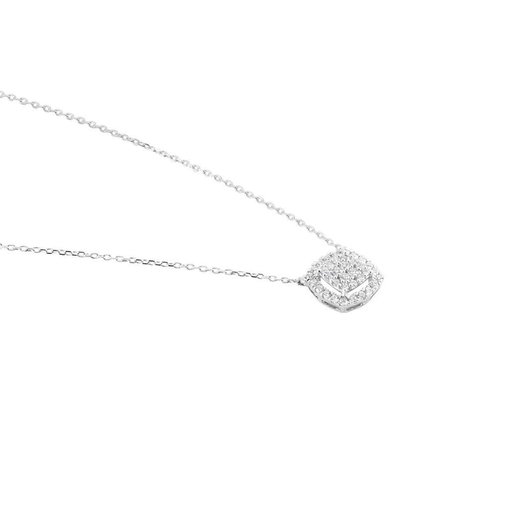 Collier Or Blanc Naveen Diamants Synthétiques - Colliers Femme | Marc Orian