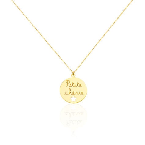 Collier Benedicte Message Or Jaune - Colliers ete Enfant | Marc Orian