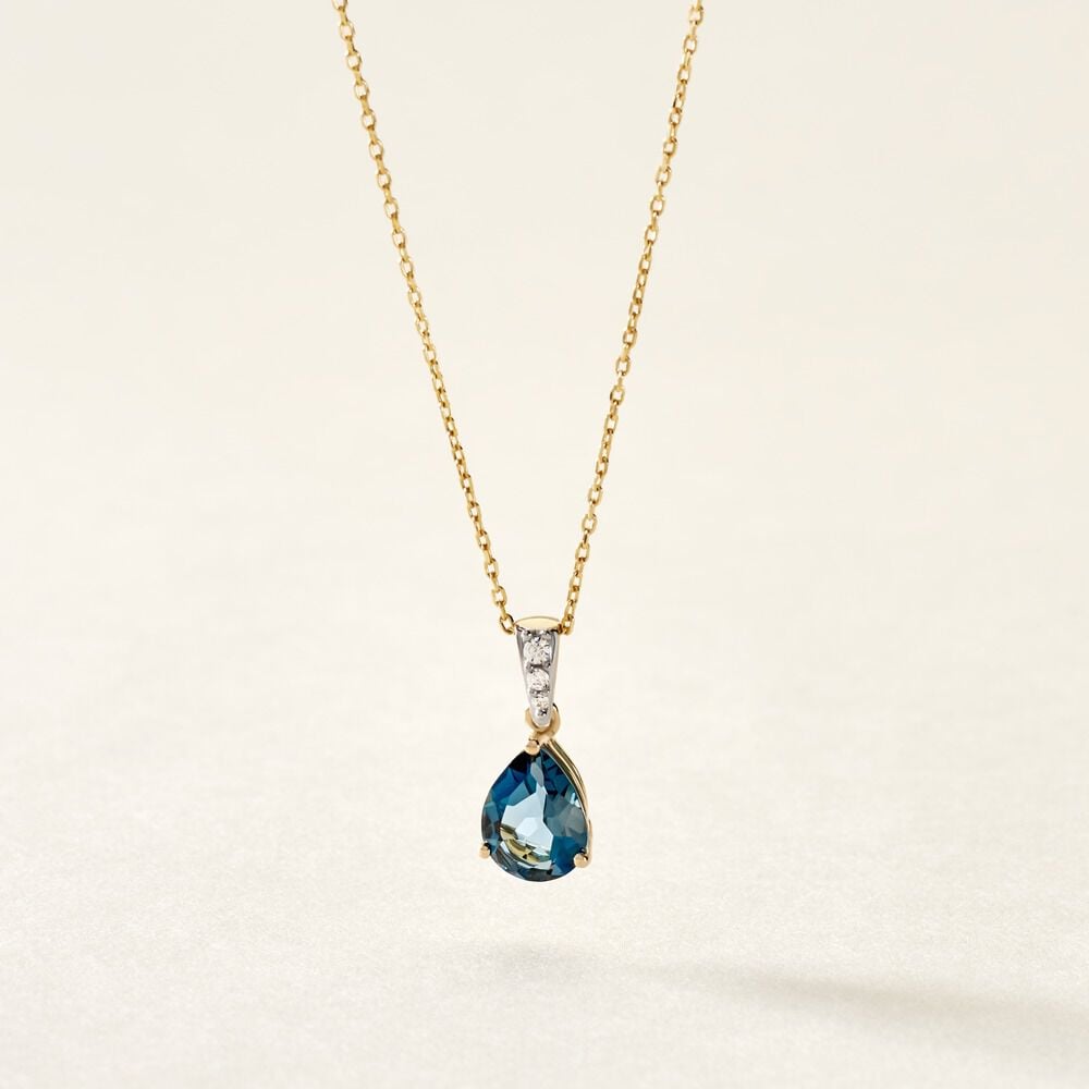 Pendentif Gorgel Or Jaune Topaze Oxyde De Zirconium - Pendentifs Femme | Marc Orian