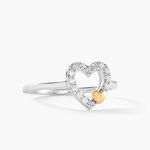 Bague Sorya Or Jaune Argent Blanc Oxyde De Zirconium - Bagues de promesse Femme | Marc Orian