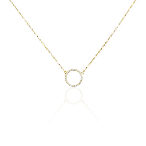 Collier Stip Or Jaune Oxyde De Zirconium - Colliers avec pierres Femme | Marc Orian