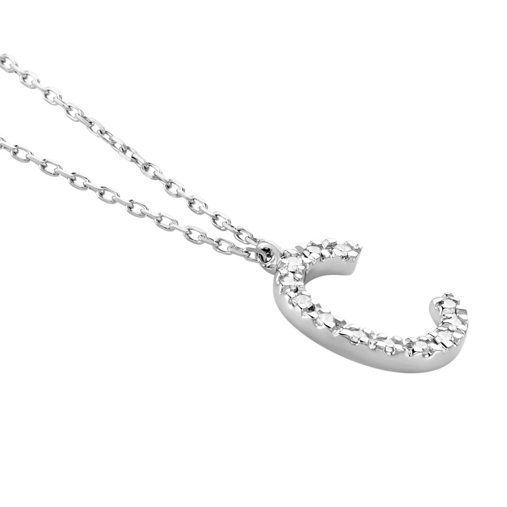 Collier Oran Or Blanc Diamant - Colliers avec pierres Femme | Marc Orian