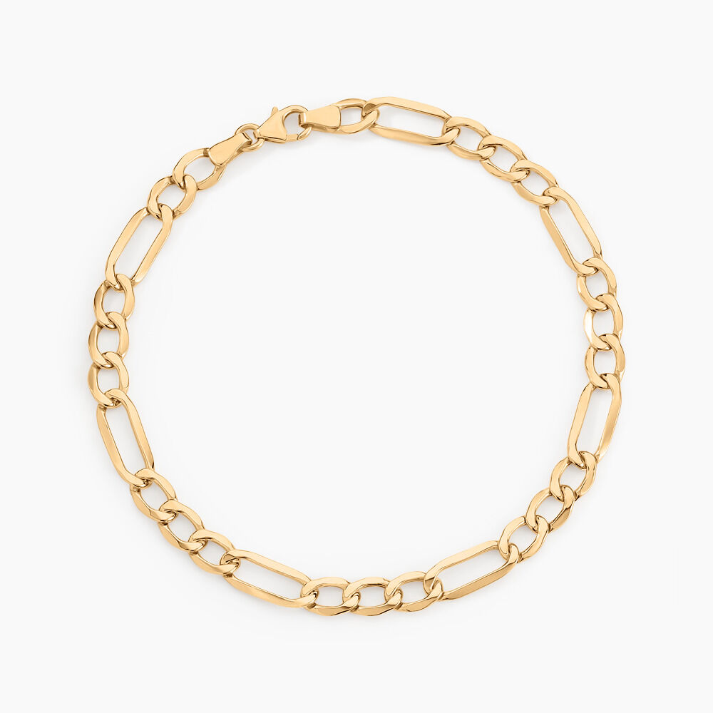 Bracelet Cameo Alternee 1/3 Or Jaune - Bracelets mailles Homme | Marc Orian