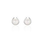 Boucles D'oreilles Pendantes Saori Argent Blanc Perle De Culture - Pendantes Femme | Marc Orian