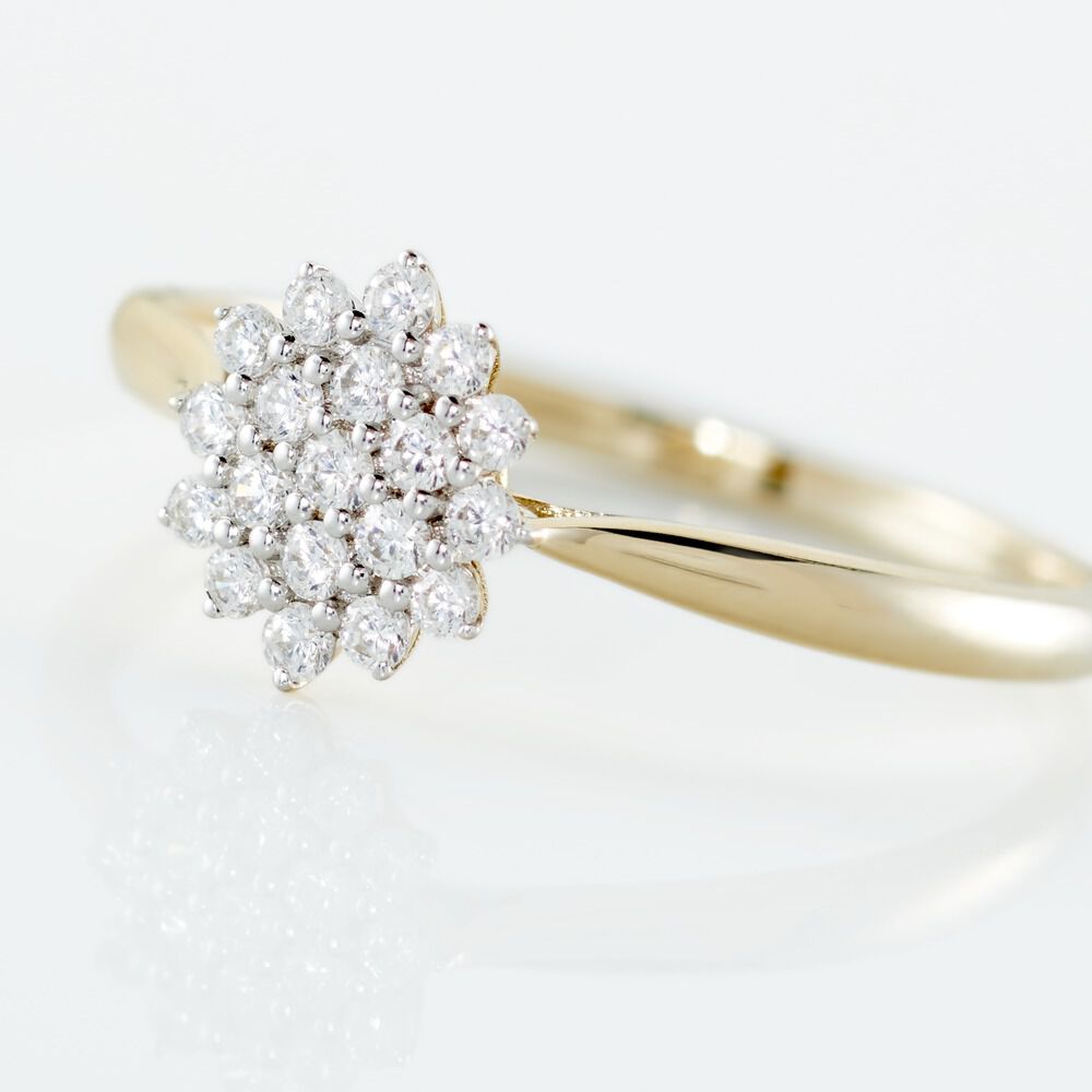 Bague Or Jaune Kailyn Oxyde De Zirconium - Bagues fiançailles Femme | Marc Orian