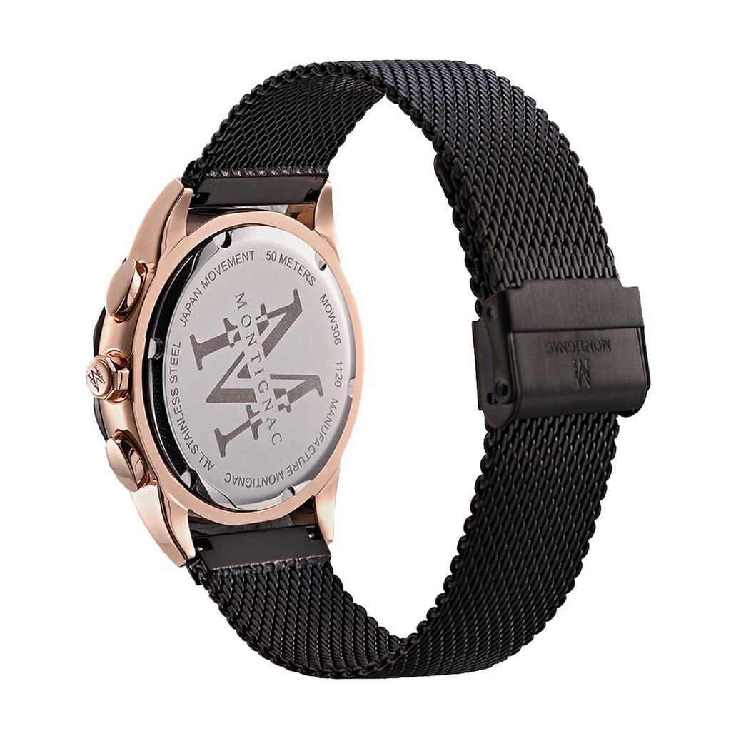 Montre Montignac Noir - Montres Homme | Marc Orian