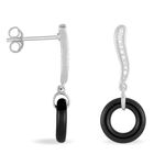 Boucles D'oreilles Pendantes Delphinia Argent Blanc Oxyde De Zirconium - Pendantes Femme | Marc Orian