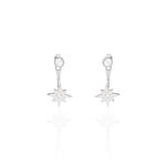 Bijoux D'oreilles Layana Argent Blanc Oxyde De Zirconium - Piercings d'oreilles Femme | Marc Orian