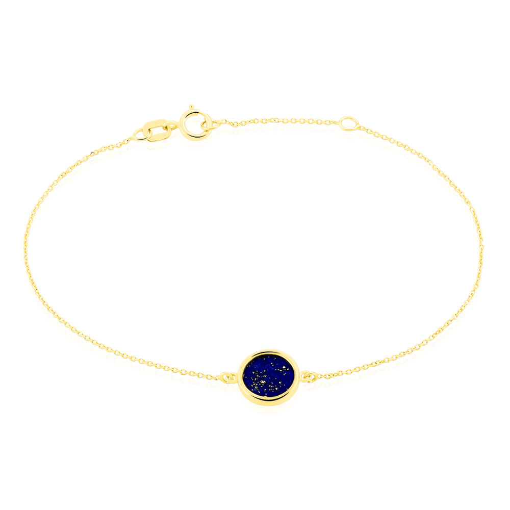 Bracelet Florica Or Jaune Lapis Lazuli - Bracelets chaînes Femme | Marc Orian