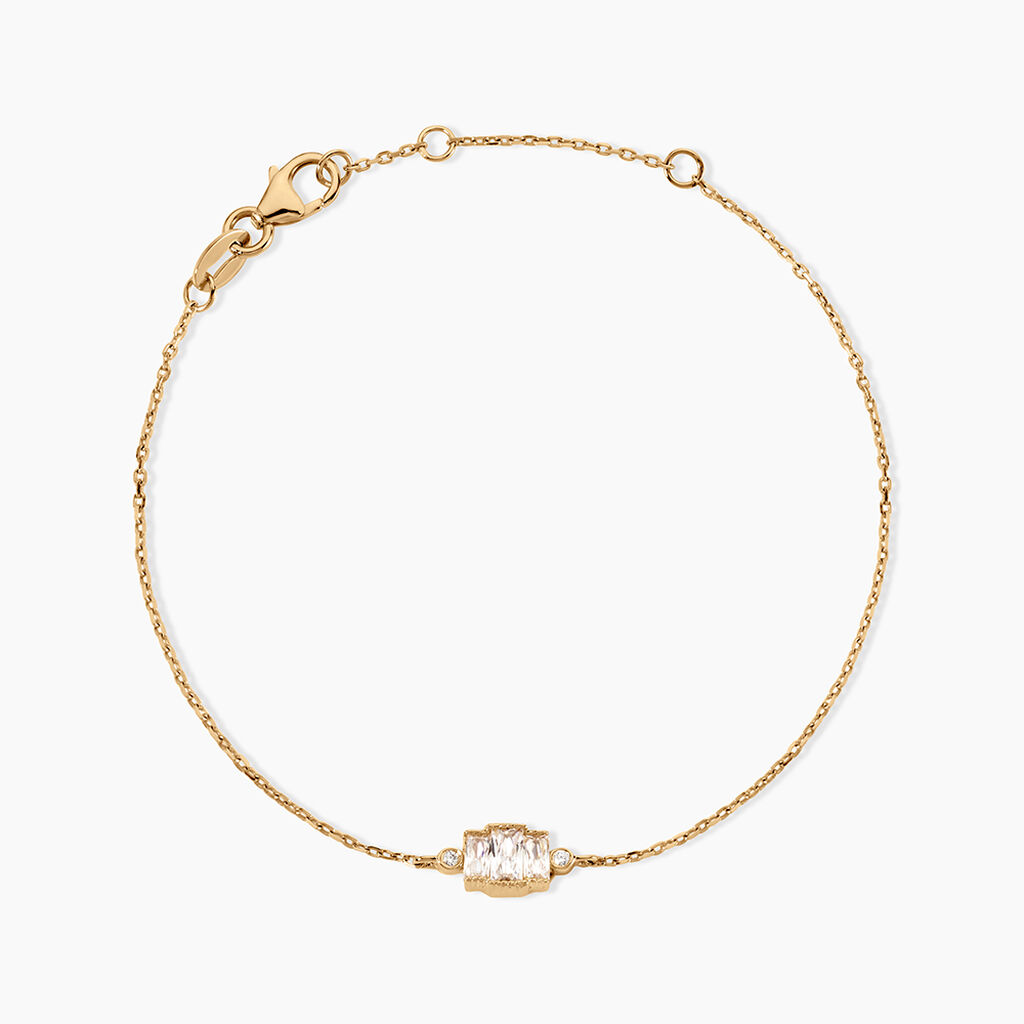 Bracelet Isoria Plaqu&eacute; Or Jaune Oxyde De Zirconium - Bracelets fantaisie Femme | Marc Orian