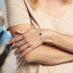 Bracelet Adelyne Argent Blanc Céramique - Bracelets fantaisie Femme | Marc Orian