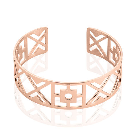 Bracelet Jonc Airelle Acier Rose - Bijoux fantaisie Femme | Marc Orian