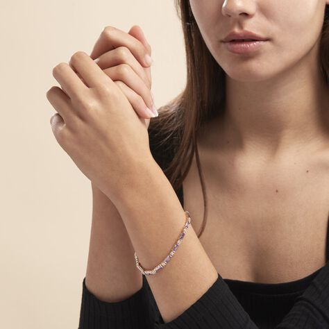 Bracelet Luteciaae Plaqué Or Jaune Oxyde De Zirconium - Bracelets chaînes Femme | Marc Orian