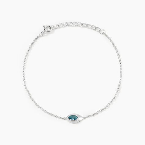 Bracelet Duchesse Argent Blanc Oxyde De Zirconium - Bracelets chaînes Femme | Marc Orian