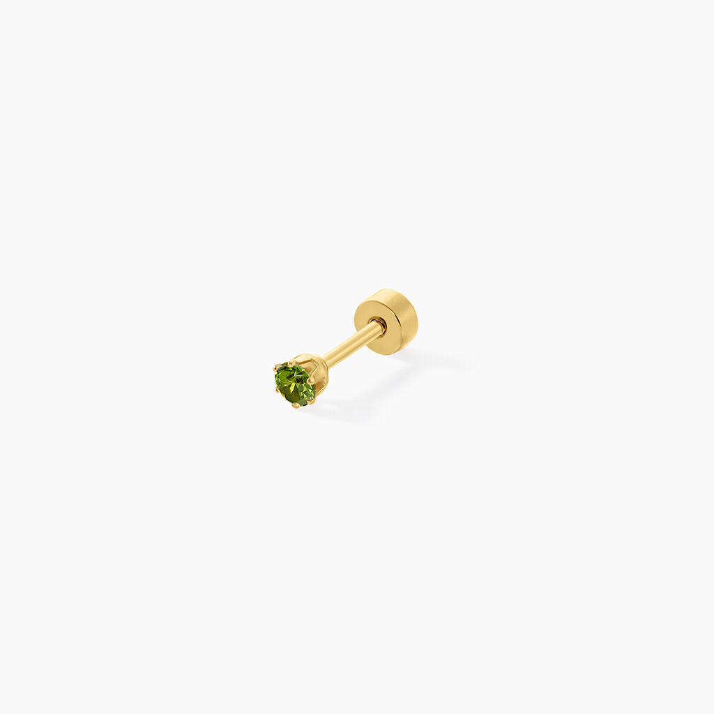 Piercing D'oreilles Unitaire Acier Dor&eacute; Piia Oxyde De Zirconium - Bijoux fantaisie Famille | Marc Orian