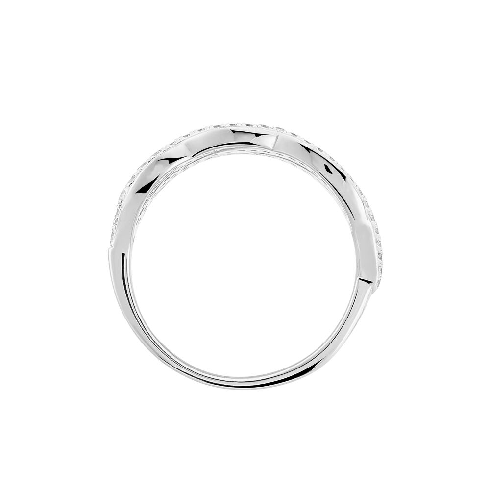 Bague Lonie Argent Blanc Oxyde De Zirconium - Bagues avec pierre Femme | Marc Orian