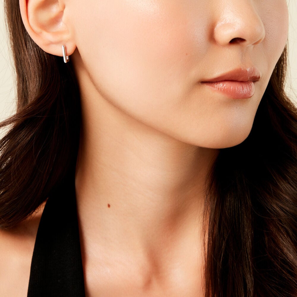 Créoles Carlota Argent Blanc - Créoles Femme | Marc Orian