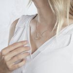 Collier Germinal Argent Blanc Oxyde De Zirconium - Colliers avec pierres Femme | Marc Orian