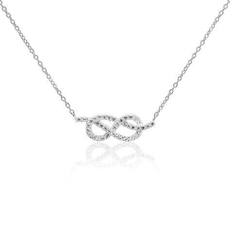 Collier Phenicia Argent Blanc Oxyde De Zirconium - Colliers avec pierres Femme | Marc Orian