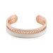 Bracelet Jonc Imagine Victoriano Acier Rose Strass - Bracelets cuir Femme | Marc Orian