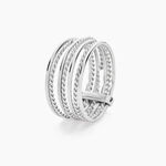 Bague Afiwa Argent Blanc - Bijoux fantaisie Femme | Marc Orian
