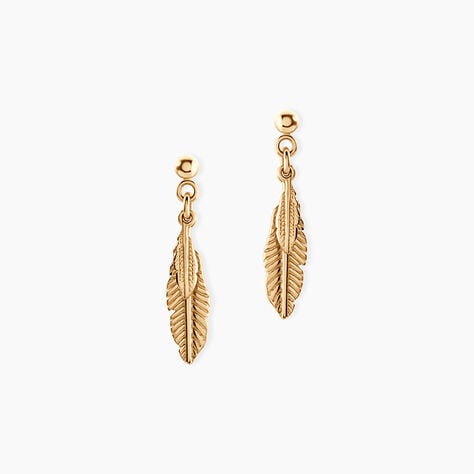 Boucles D'oreilles Pendantes Plaqu&eacute; Or Kai - Pendantes Femme | Marc Orian