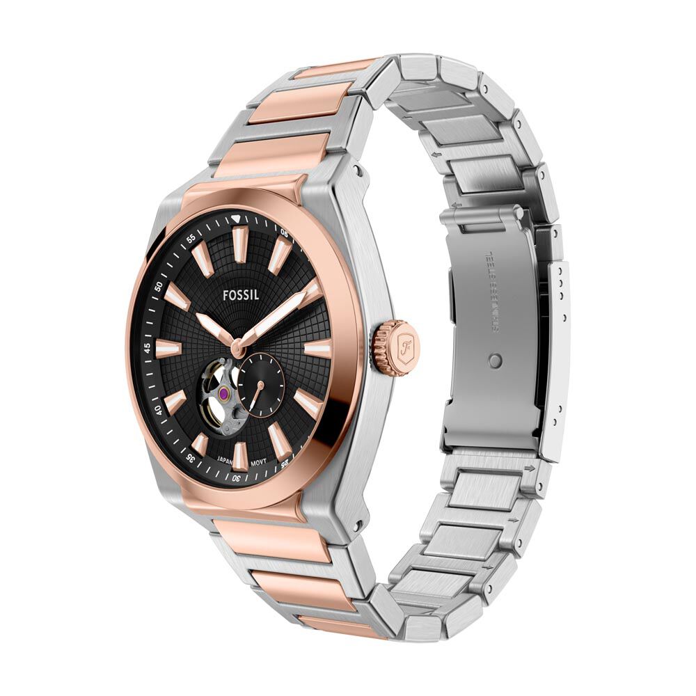 Montre Fossil Everett Automatic Noir - Montres automatiques Homme | Marc Orian