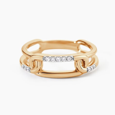 Bague Plaqu&eacute; Or Mietta Oxydes De Zirconium - Bijoux fantaisie Femme | Marc Orian