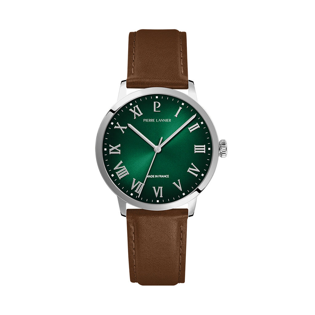 Montre Pierre Lannier Lannier Interval Vert - Montres &eacute;tanches Homme | Marc Orian