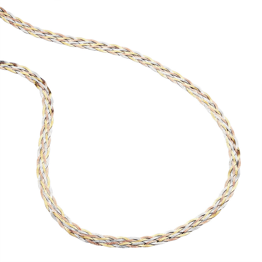 Collier Jasmin Tresse Or Tricolore - Colliers Femme | Marc Orian