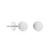 Boucles D'oreilles Puces Ayana Argent Blanc - Puces Femme | Marc Orian