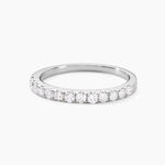 Alliance Pristina Or Blanc Diamant - Alliances avec pierres Femme | Marc Orian