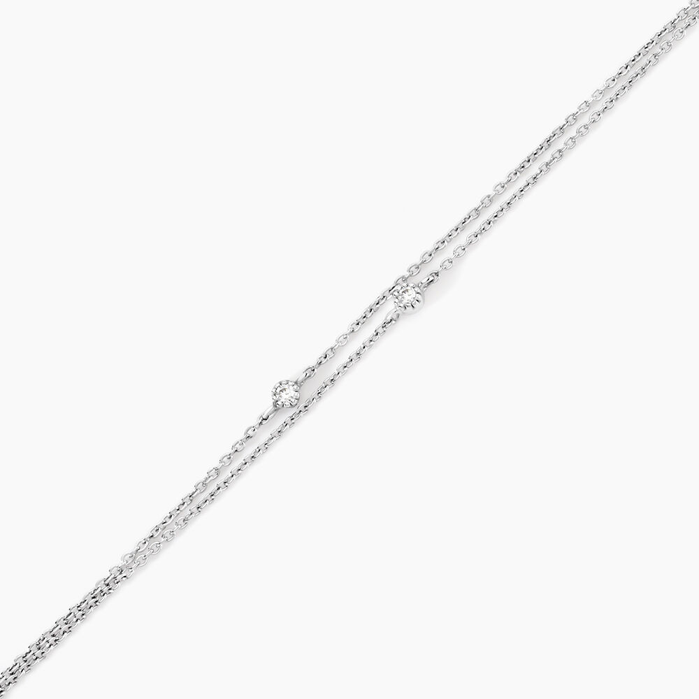 Bracelet Donya Argent Blanc Oxyde De Zirconium - Bracelets fantaisie Femme | Marc Orian