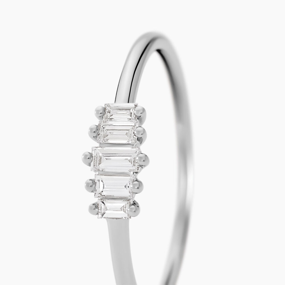 Bague Gal Argent Blanc Diamant Synth&eacute;tique - Solitaires Femme | Marc Orian