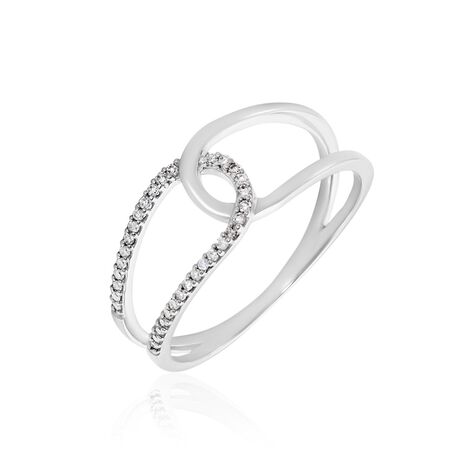 Bague Or Blanc Traci Diamants - Bagues pierres précieuses Femme | Marc Orian