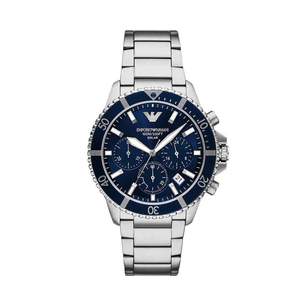 Montre Emporio Armani World Explorer Bleu - Montres &eacute;tanches Homme | Marc Orian