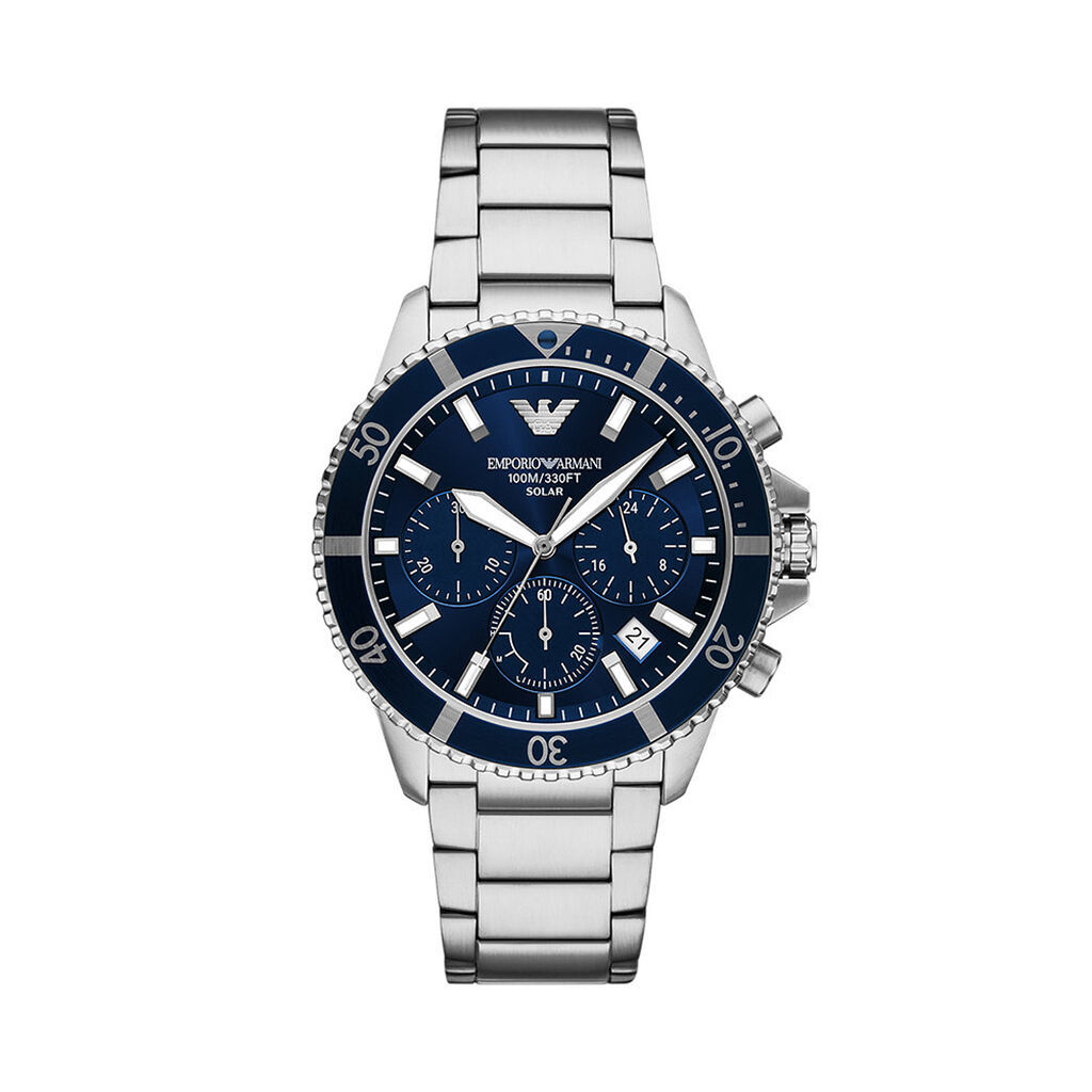 Montre Emporio Armani World Explorer Bleu - Montres &eacute;tanches Homme | Marc Orian