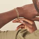 Bracelet Or Jaune Maille Altern&eacute;e - Bracelets mailles Homme | Marc Orian