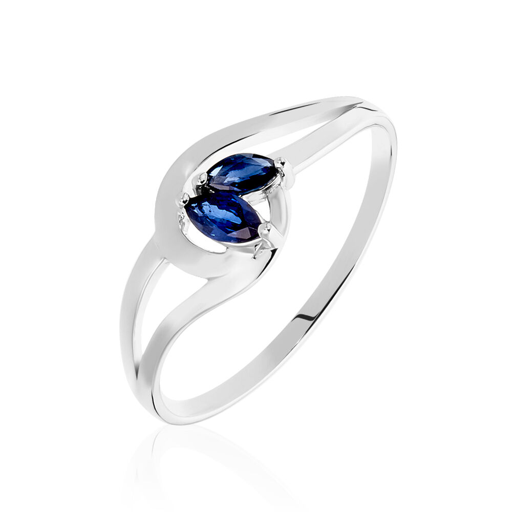 Bague Sakina Or Blanc Saphir - Bagues vintage Femme | Marc Orian