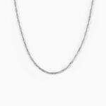 Cha&icirc;ne Shanone Argent Blanc - Colliers fantaisie Femme | Marc Orian